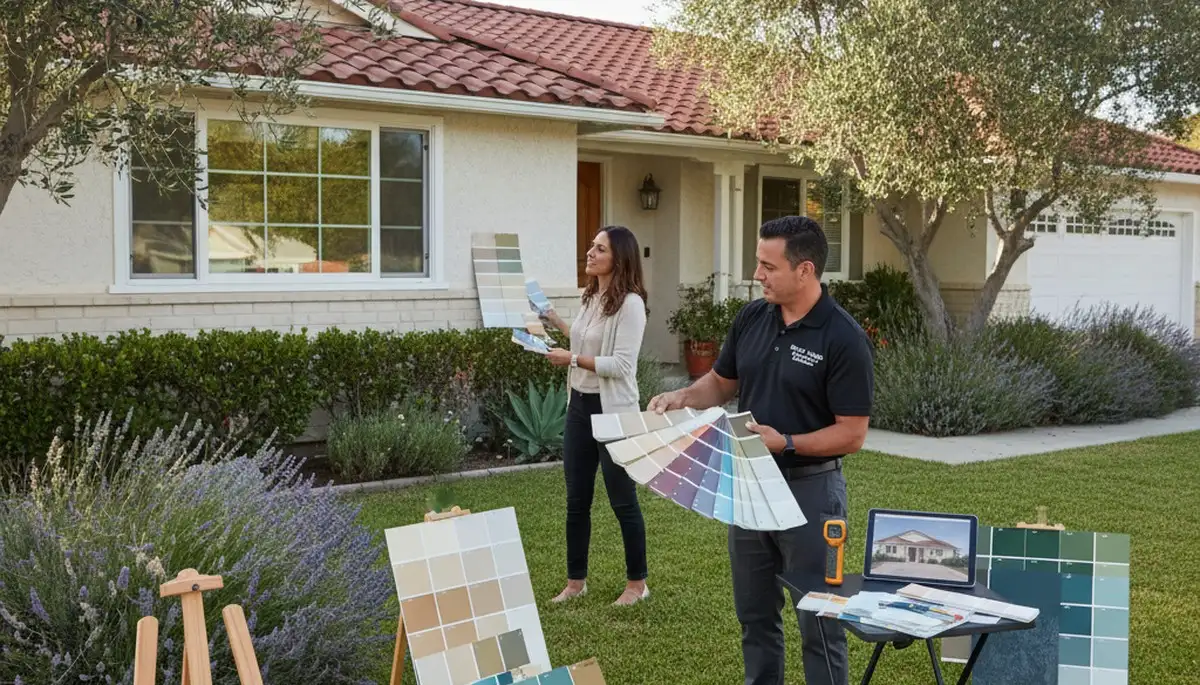 Professional house painting color consultation in French Camp, CA with Stockton painters