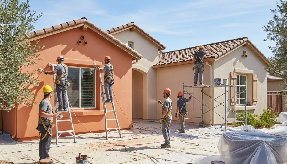 Professional exterior house painting in French Camp, CA enhancing curb appeal and weather protection