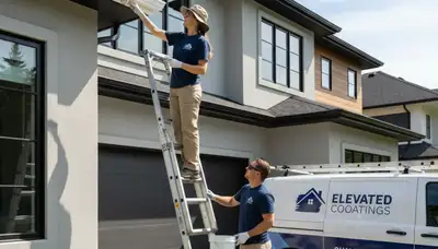 Professional gutter painting service in Stockton, CA protecting home exteriors from sun and weather