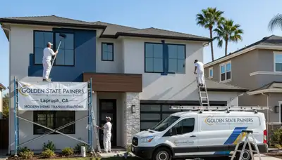 Stockton, CA house painting team providing professional interior and exterior painting services