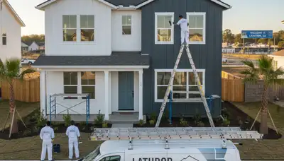 House painting service in Stockton, CA for residential exterior and interior painting projects