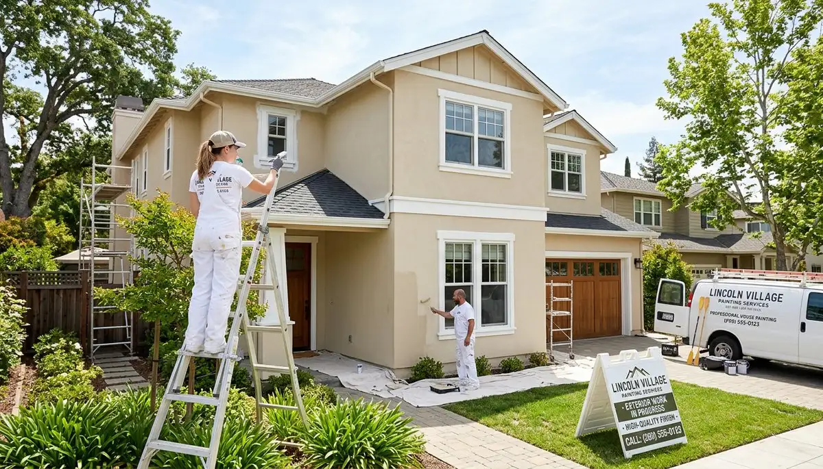 Professional house painters in Stockton CA providing expert residential exterior painting services
