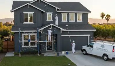Stockton, CA house painters providing professional interior and exterior painting services