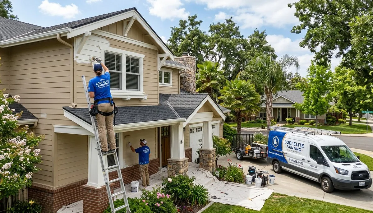 Professional house painters in Stockton, CA providing exterior and interior home painting services