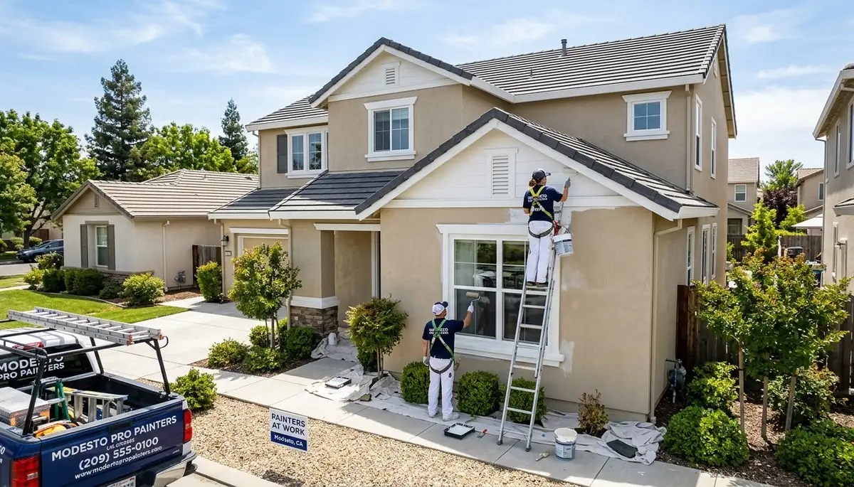 Professional house painters in Stockton CA providing expert residential painting services