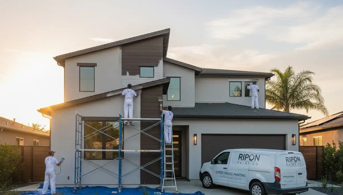 Professional house painting services in Stockton, CA for residential exterior and interior projects