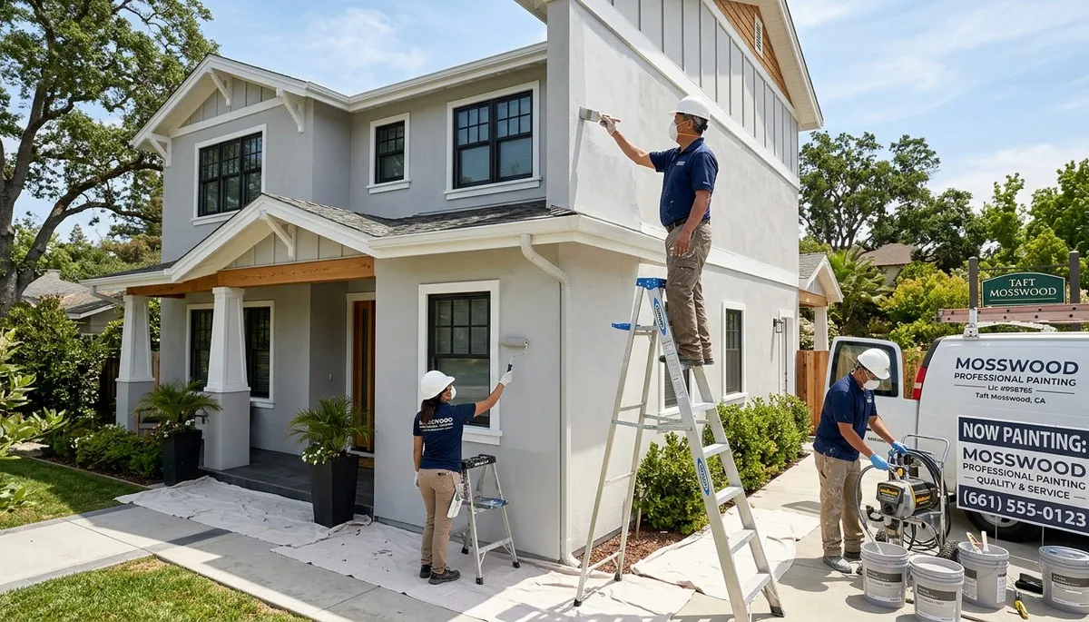 Professional house painters in Stockton CA providing expert residential exterior painting services