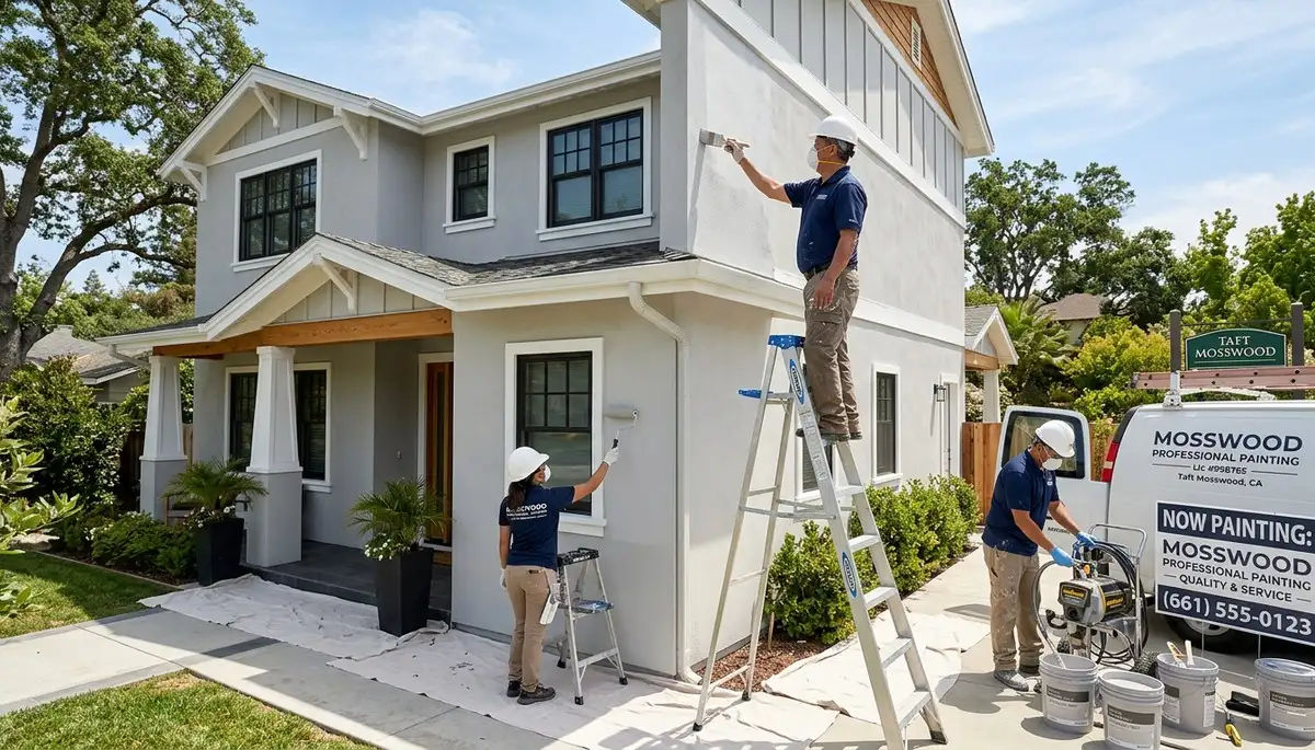 Professional house painters in Stockton CA providing expert residential exterior painting services