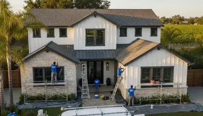 House painting services in Stockton, CA for residential exterior and interior home improvement
