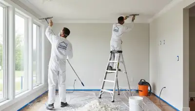 Professional popcorn ceiling removal for a modern home ceiling in Stockton, CA